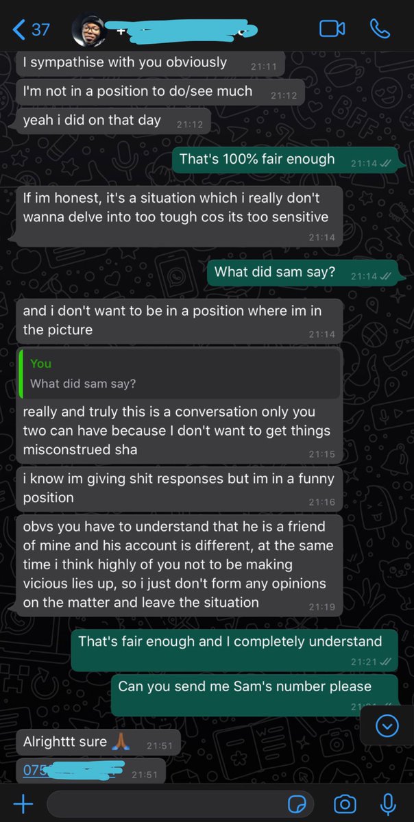 llllllllllanga's tweet photo. It took me a very long time to come to terms with how he violated me. I had to attend counselling and was put on antidepressants after this horrific event. I told Jacob about the situation and this is how he responded. https://t.co/mZIT6GmBVm