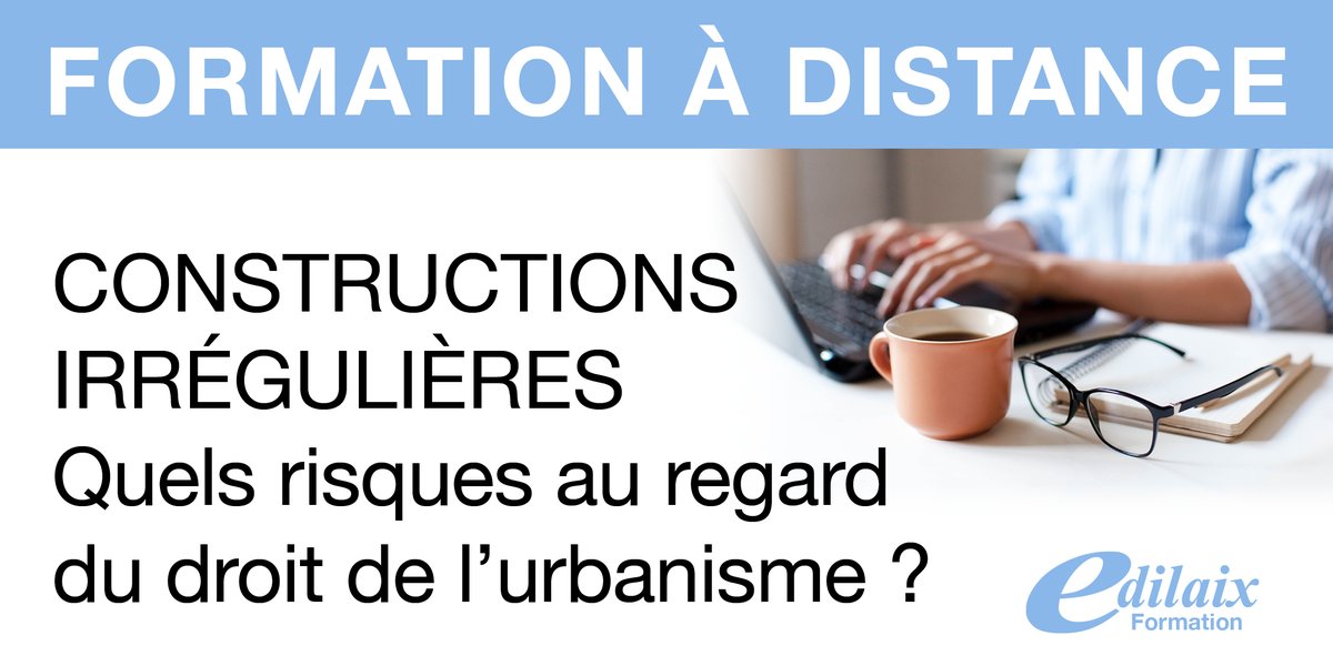 [#AGENDA] 
📆 MERCREDI 1 JUILLET
🕒 8h30 - 13h00 , soit 4 h. de formation validées
👤Elise CARPENTIER @univamu
🖥edilaix.com/formations-pro…
#droit #immobilier #professionnels #formationenligne #avocats #notaires #constructeurs #promoteurs