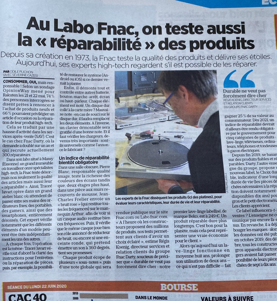 ⁦<a href="/le_Parisien/">Le Parisien</a>⁩ voyage à Massy au ⁦<a href="/LaboFnac/">Labo Fnac</a>⁩ me rappelle des bons souvenirs ⁦<a href="/PerretBenjamin/">Benjamin Perret</a>⁩ Stephane Raoul - à l’heure ou les constructeurs proposent des millions de produits, nos tests permettent aux clients d’avoir un choix éclairé » ⁦<a href="/regiskoenig/">Régis Koenig</a>⁩