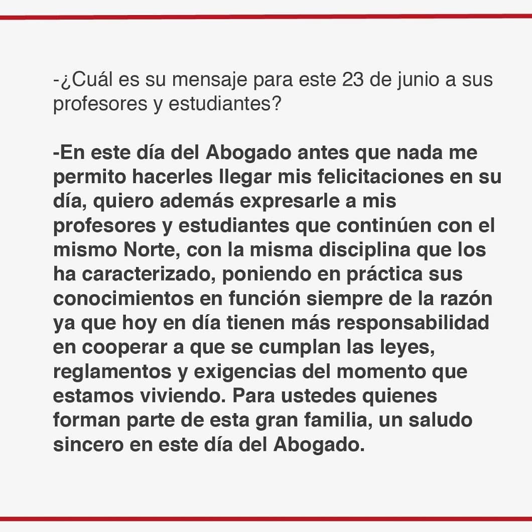 Hoy #23jun, por ser #DiaDelAbogado realizamos una entrevista a nuestro Director de la Escuela de Derecho <a href="/usm_vzla/">Universidad Santa María</a> Dr. Alejandro Vidal Jaimes <a href="/avidal02/">alejandro vidal</a> 
Felicidades a todos los Abogados <a href="/Estudiantes_USM/">Estudiantes USM</a> <a href="/USMEgresados/">Egresados USM</a> no dejes de leer y comentar este interesante artículo <a href="/JFM_USM/">Fernanddo Moreno</a>