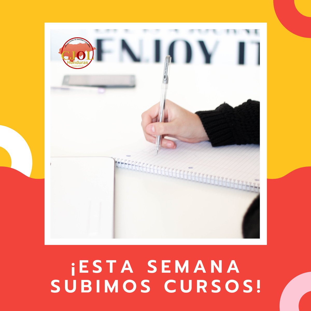 cjolhn's tweet photo. ¡Esta semana subimos cursos nuevos!

¿Quieres aprender a hablar en público, a liderar o a emprender?

¡Espéralos! https://t.co/rOTizrD7cc