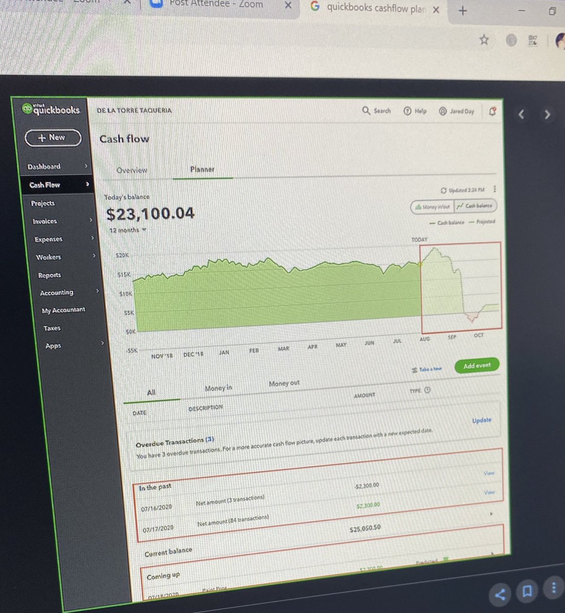 LieletteCalleja's tweet photo. Huge congratulations from @SenatorCash to @QuickBooksAU on the success of rolling out a cashflow planner for small business in the most critical time of all when cashflow is critical! https://t.co/f4VOwFvW2F