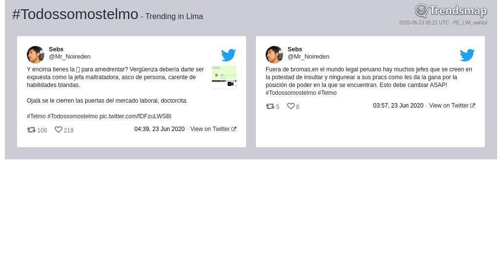 Trendsmap Lima tweet media