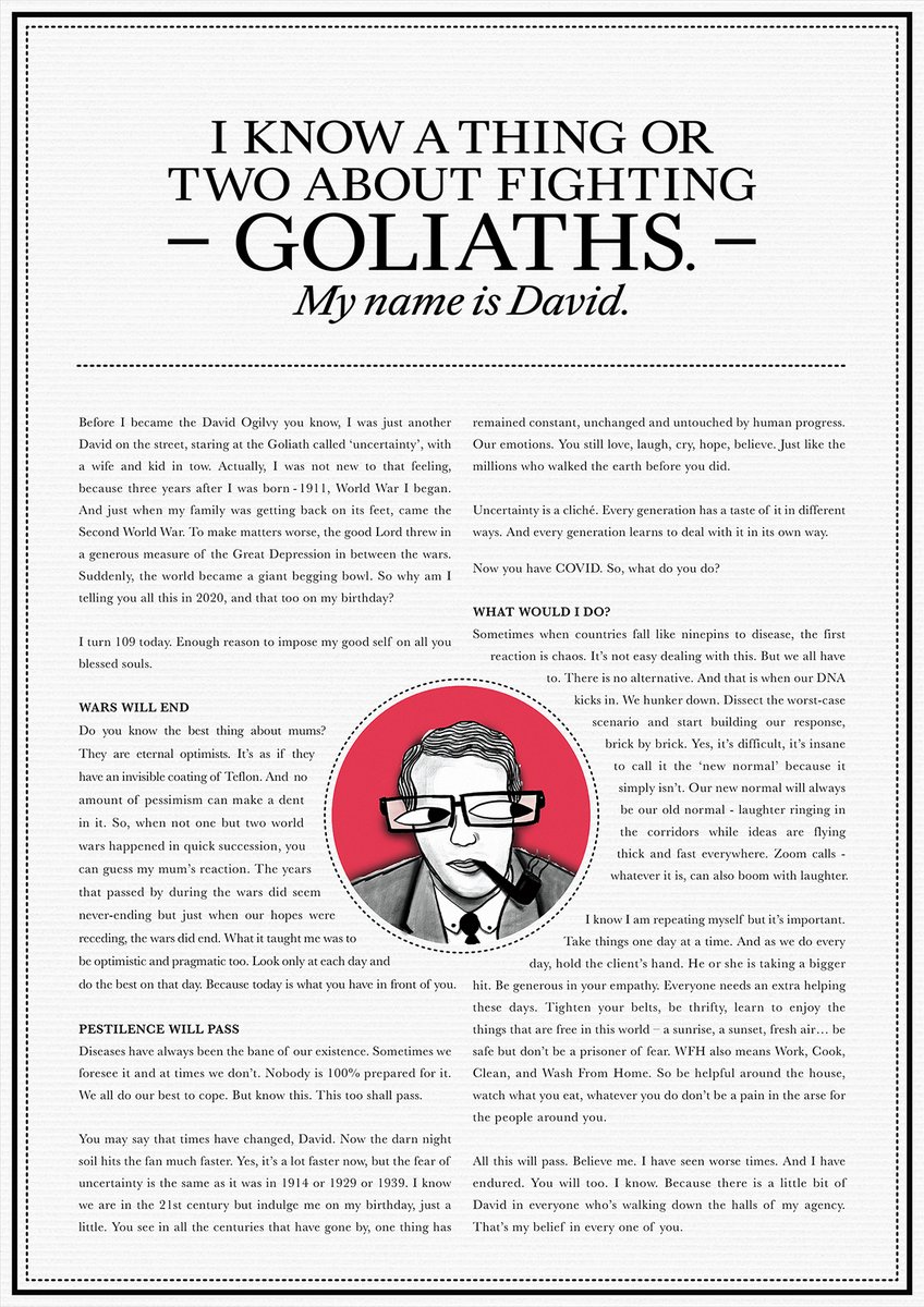 Harsh_Words's tweet photo. OGILVY - FOUNDER'S DAY, 2020
CCO Worldwide & Chairman, India - Piyush Pandey
CCOs, India - Kainaz Karmakar & Harshad Rajadhyaksha, Sukesh Nayak
GCD / Copywriter - Rajesh Mani
CD / Art Director / Illustrator - Trishna Parkash
-with @spalifekainaz , @Harsh_Words, @Ogilvy #DavidAndI https://t.co/0sFFhDhln8