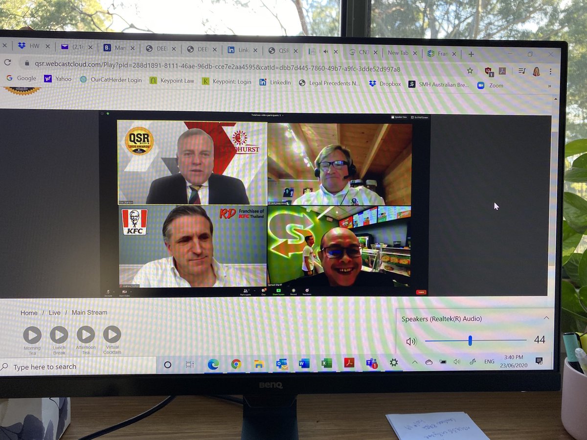 Enjoying the virtual #QSR Media conference today! Looking forward to a real conference in 2021