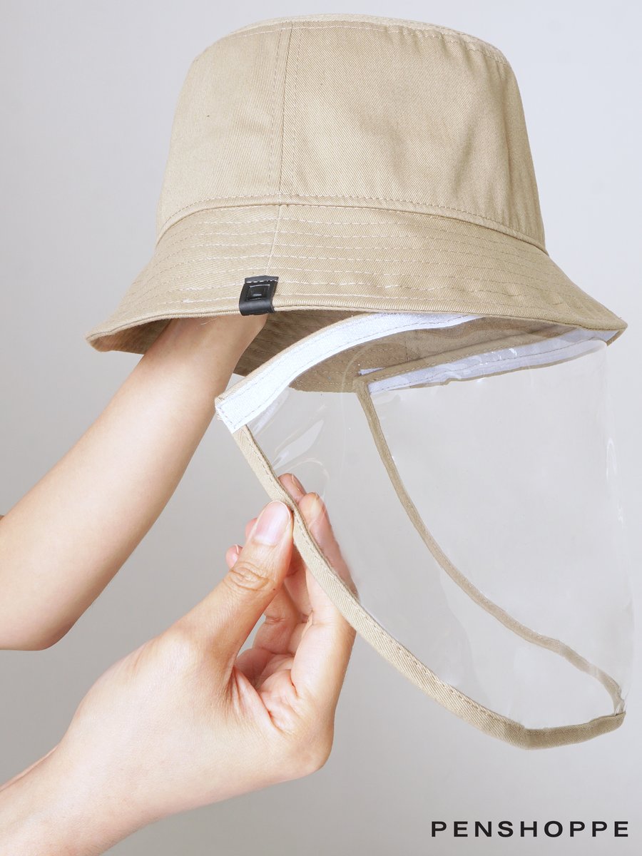 Bucket Hat with Detachable Face Shield 