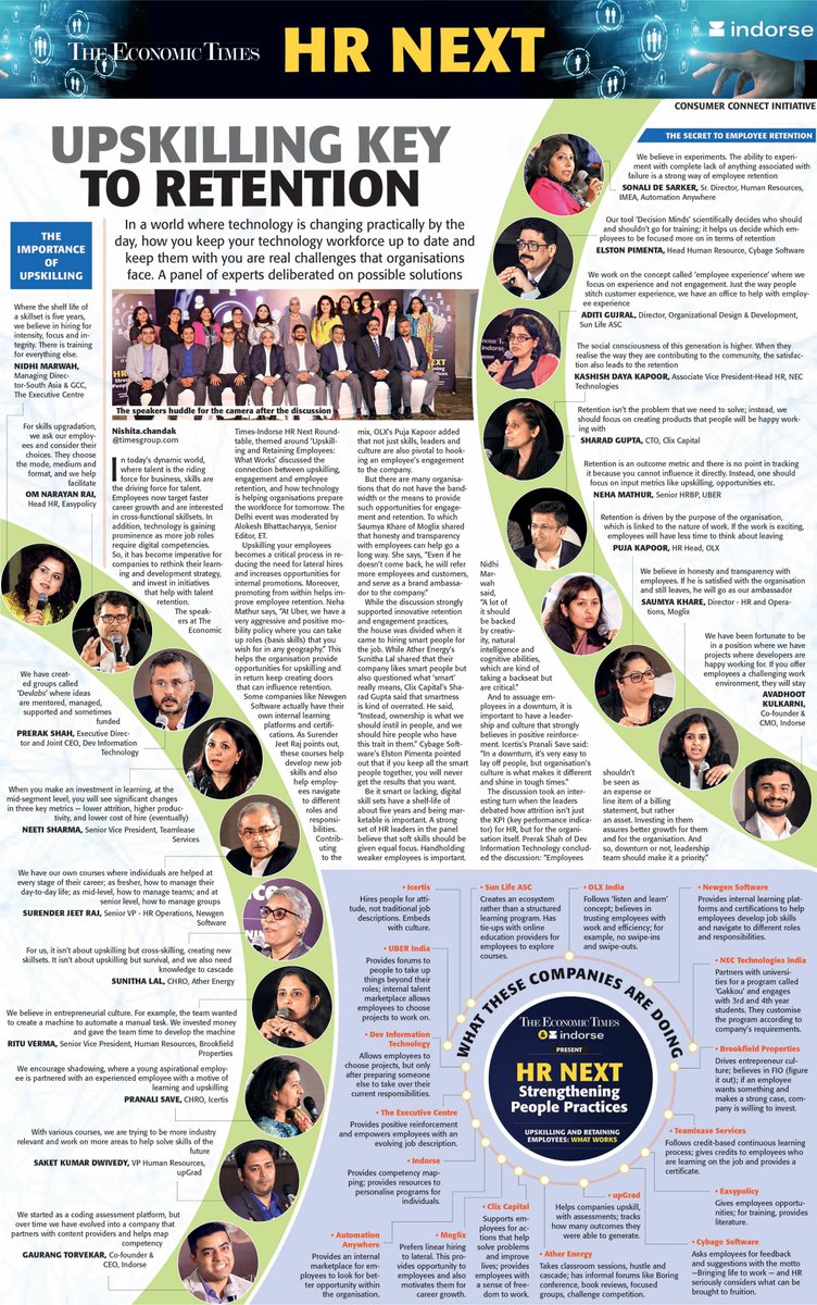 BrookPropIndia's tweet photo. "We believe in Entrepreneurial Culture," Ritu Verma, Senior VP, Brookfield Properties, reiterates on "Upskilling the Key to Retention" at The Economic Times HR Next Roundtable. Read the full coverage here to know more.
@EconomicTimes #HRNext #Leaders #Employees https://t.co/Wi4Oiqa79D