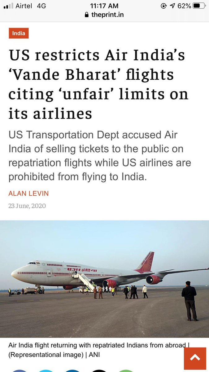 S_chdhr's tweet photo. Congratulations- First FRANCE &amp; Germany and now USA. What else you want, you got the money of passengers stuck. Pain and worry. People r dying of depression. Why not starting #internationalflights ASAP... @airindiain @HardeepSPuri @MoCA_GoI @DGCAIndia https://t.co/Y0BWeXNce1