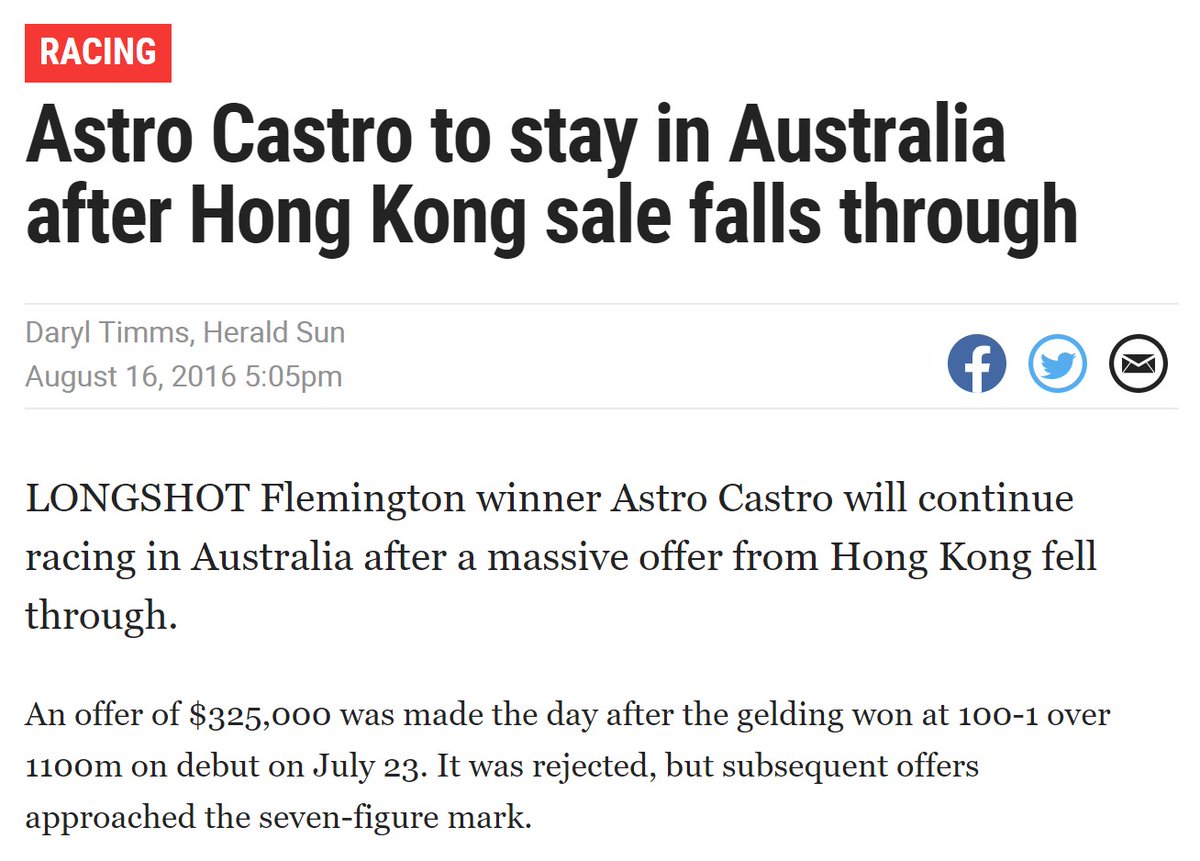 He's also a good example of why you prob shouldn't begrudge owner/s for selling when the stocks are high...