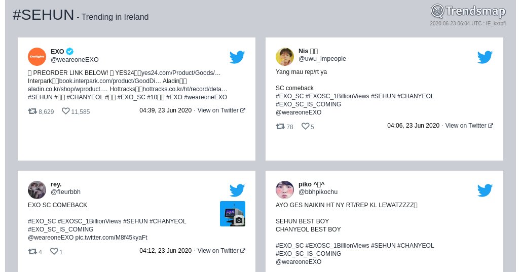 Trendsmap Ireland tweet media