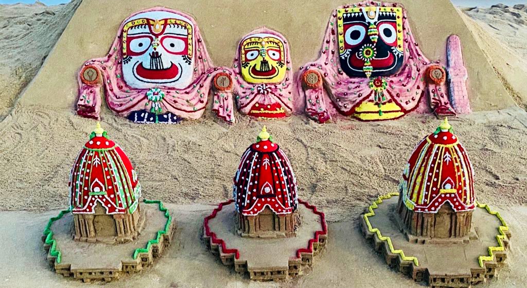 sudarsansand's tweet photo. Jai Jagannath! May Lord #Jagannath bless all on the auspicious occasion of #RathYatra . https://t.co/bru76BeFBD