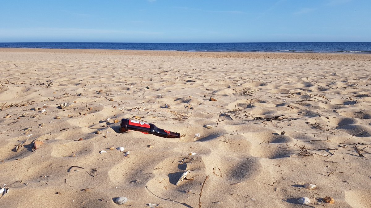 When you're visiting the countryside this summer please use your common sense.

I'm sure you had a nice sunset beer but remember that someone from your family might stand on this broken bottle over the holidays.

Think and #takeyourlitterhome