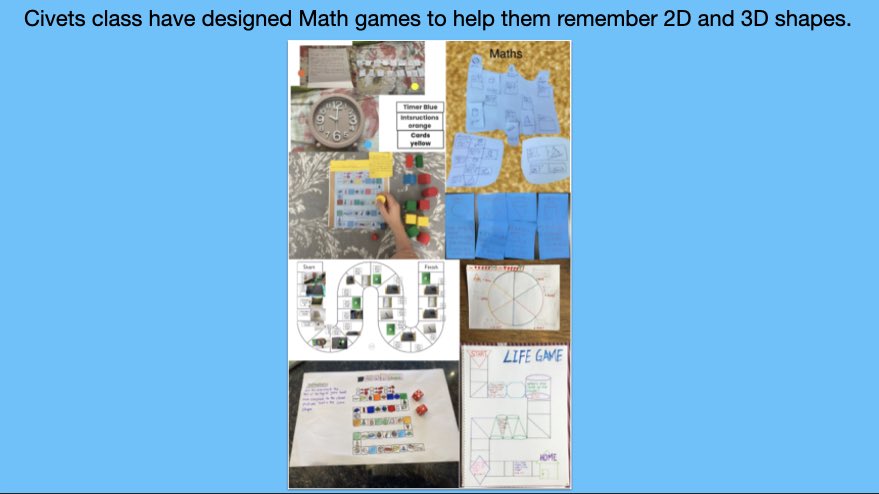 ReptonADYr3's tweet image. Civets class have been busy creating Math games to help them remember key aspects of 2D and 3D shapes. What a wonderful job done by all. #RADremotelearning