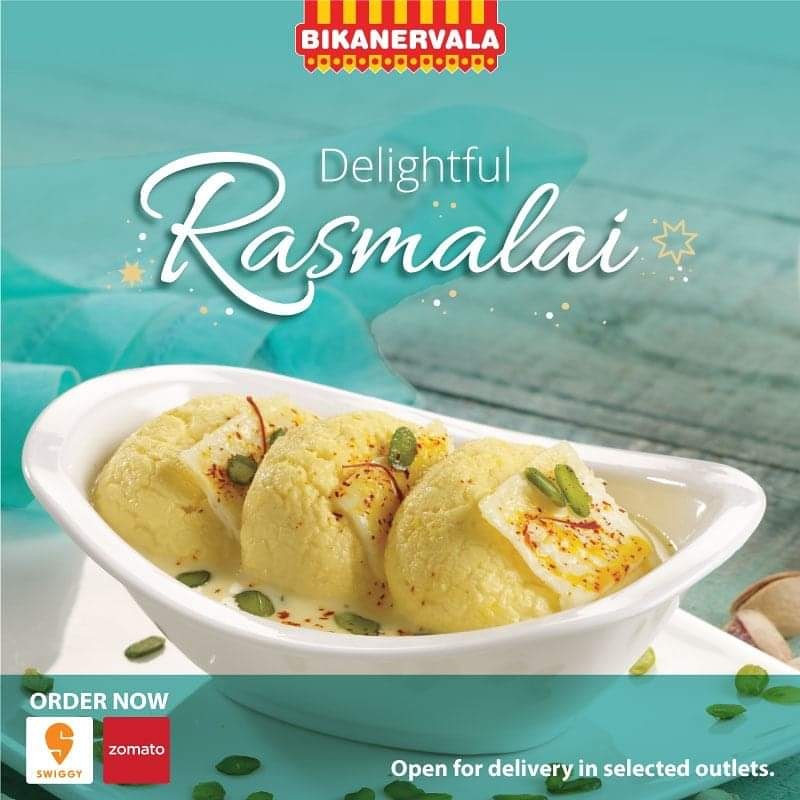 BikanervalaIN's tweet photo. Enjoy our Delightful Rasmalai made from cottage cheese soaked in delicately flavoured Kesar Milk and Malai...! Treat yourself with Heavenly Rasmalai today.

ORDER NOW from Swiggy &amp; Zomato

#HomeDelivery #Cravings #FoodLovers #Lovefood #IndianCuisine #TemptingSweets #Rasmalai https://t.co/xkxaHzJKkP