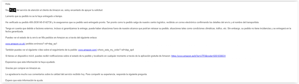 jgl_tequila's tweet photo. Segunda Respuesta de Amazon, día 09/06/20 https://t.co/QOalm9BGCB