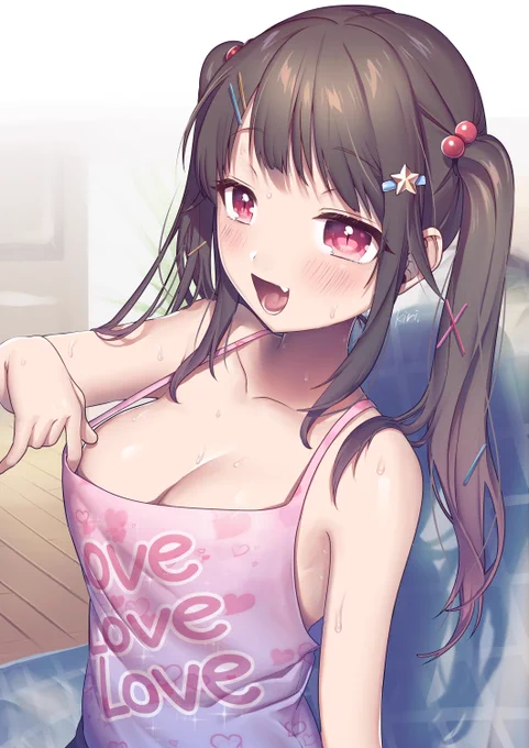 「兄さ～ん♡今日暑くないですか～?♡」 #やさしいガン攻め女子 