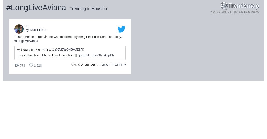 Trendsmap Houston tweet media