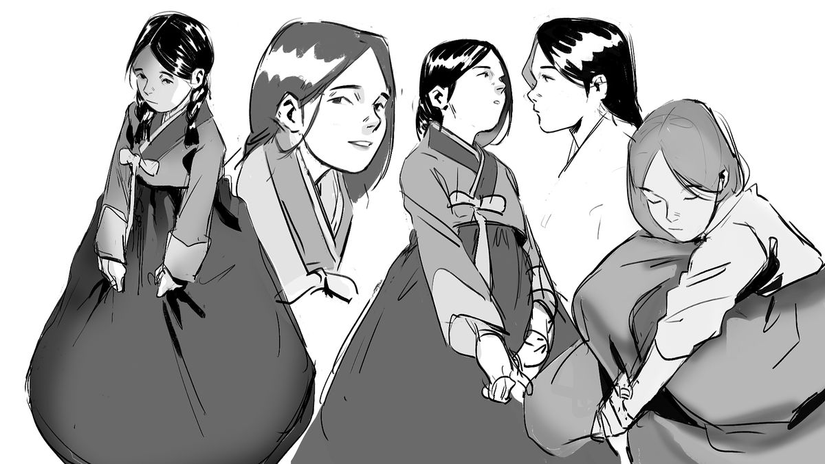 as an example my oc toya is inspired by their story's qi fang
and yui is inspired by tomoyo from ccs 