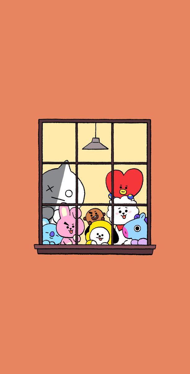 Bt21 Japan Official در توییتر 離れていても 心は一緒だよ 心の中では 一緒 毎日 おうち時間 壁紙 Bt21