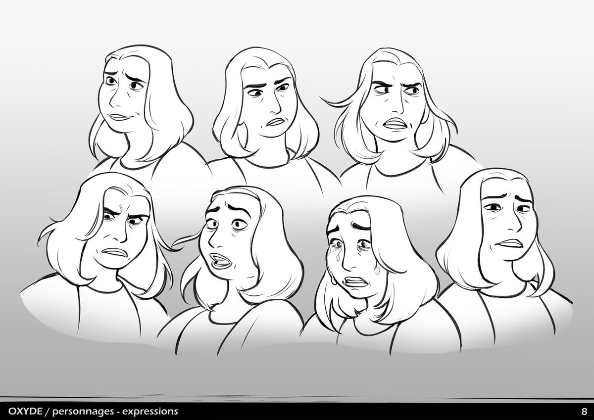 expressions and posing for characters of an animated short project.... ? 
