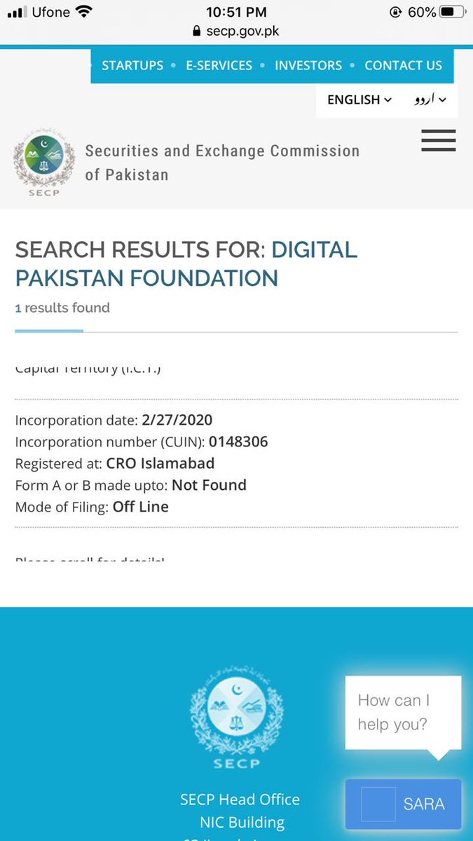 DPF has its directors listed with the SECP & among them is the SAPM Tania Aidrus as well as Jahangir Khan Tareen and another gentleman who is believed to be JKT’s lawyer - the co-founder of Careem is also listed as a director