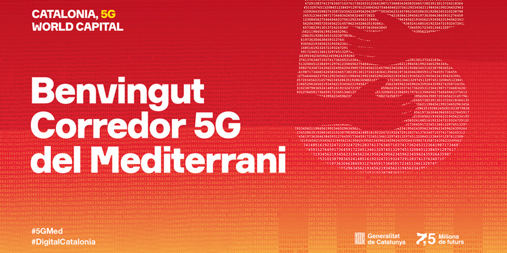 Catalunya provarà la mobilitat del futur amb el corredor 5G del Mediterrani. #5Gmed #DigitalCatalonia