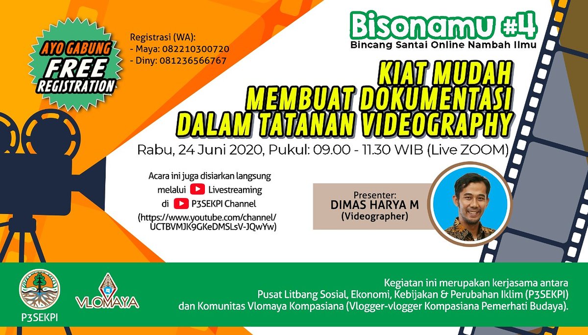 Vlo_maya's tweet photo. Pelatihan singkat membuat video dengan HP - gratis, besok pagi. Yuk langsung daftar aja. Ada e-sertifikatnya jg. @KompakMks @kompasiana @kompascom @KompasTV @kangbugi #videography #kompasiana #vlomaya https://t.co/APmJcBcU1t