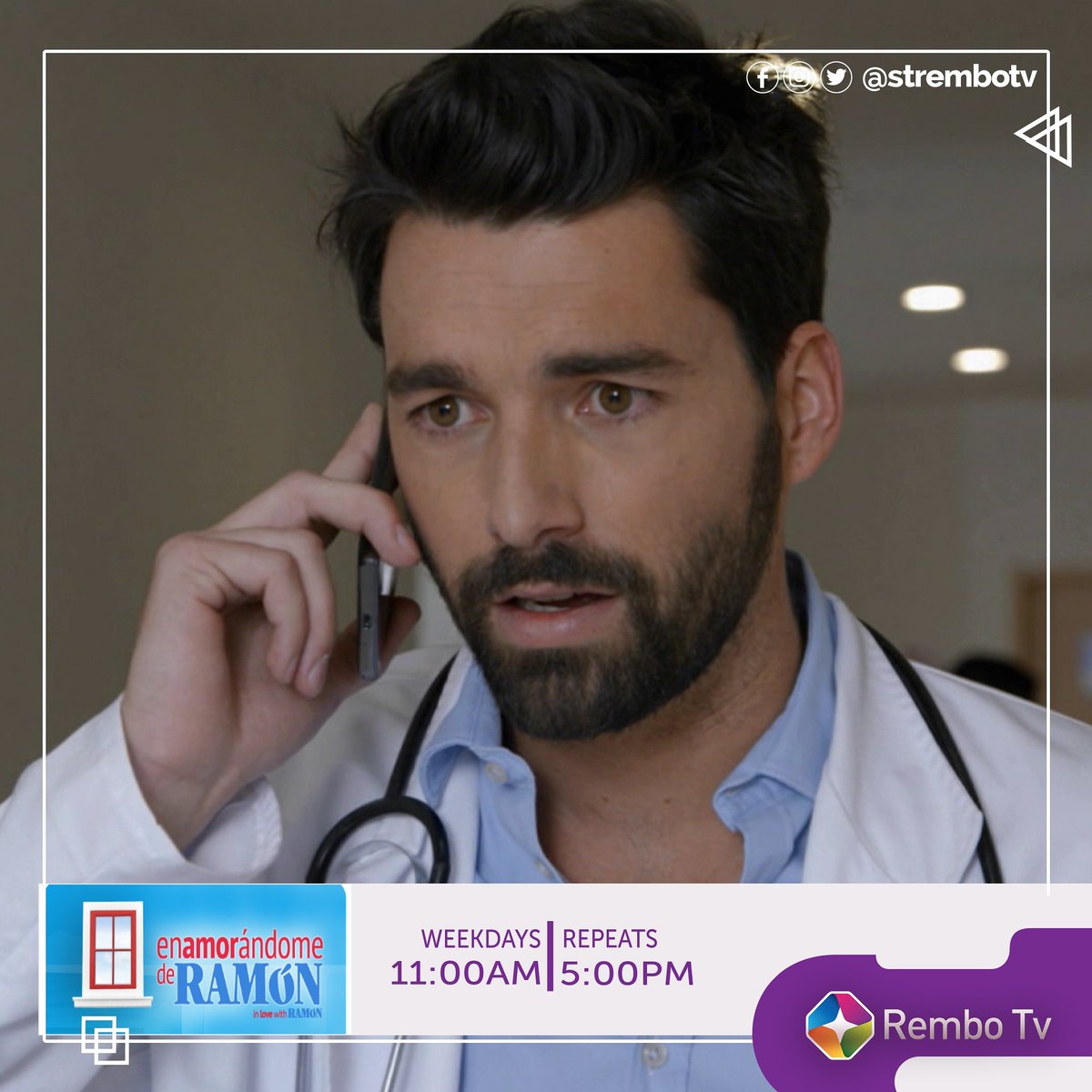 Strembotv's tweet photo. Fabiola realizes that she is no longer looking forward to marrying Francisco and that she actually loves Ramón. How will she explain this to Francisco?
Watch #InLoveWithRamon Every weekday at 11am https://t.co/yBXnlNOvdF
