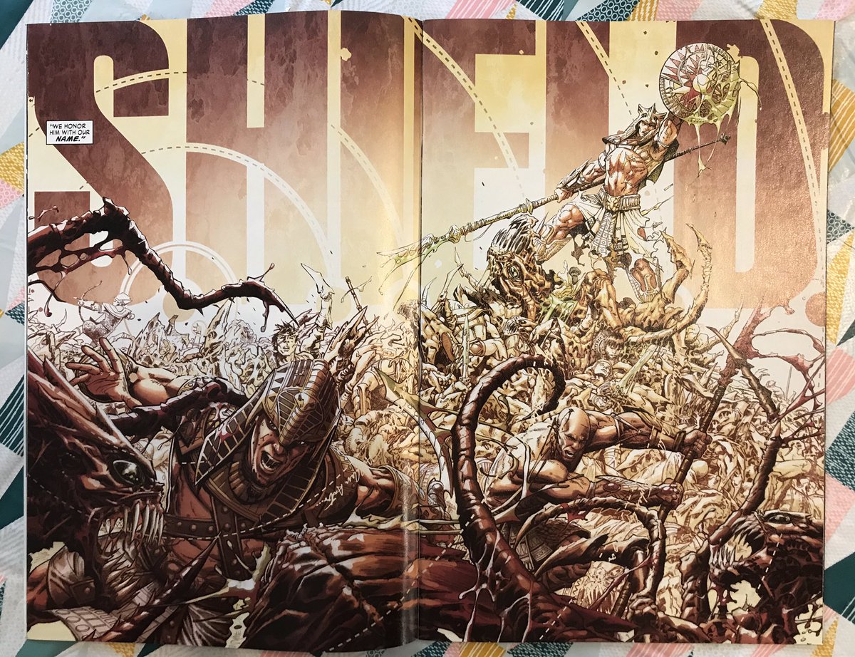 Well, good god, that is amazing. That is a super dense comic, that immediately feels like it deserves a re-read. Dustin Weaver and Christina Strain work absolute miracles here, and I am spoilt by choices of images that knocked me socks off.