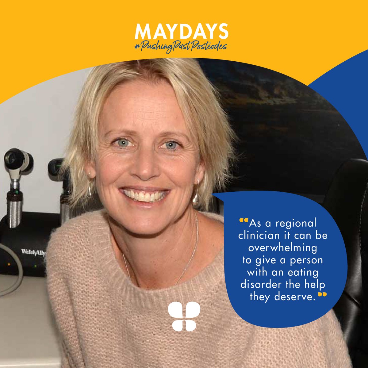 Bfoundation's tweet photo. There is a crucial need for more healthcare workers in regional/remote places as well as education around the complexities of #eatingdisorders amongst regional GPs.
Help us raise funds by donating to #MAYDAYS2020 πhttps://t.co/pX61FI32kO https://t.co/yCdGL3q5rZ
