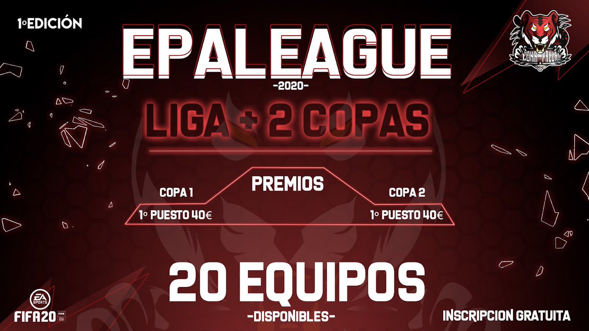 Lo dijimos y cumplimos.
PRIMERA EDICION EPALEAGUE 

Requisitos para entrar:

1- RT y seguirnos en twitter @echapallafc20 

2-MD y te esperamos (BASES DEL TORNEO MD)

Que ganas de empezar, que ganas de competir. 

IMPORTANTE LEER LAS BASES DE LA LIGA (MD) 

TE ESPERAMOS 💪💪