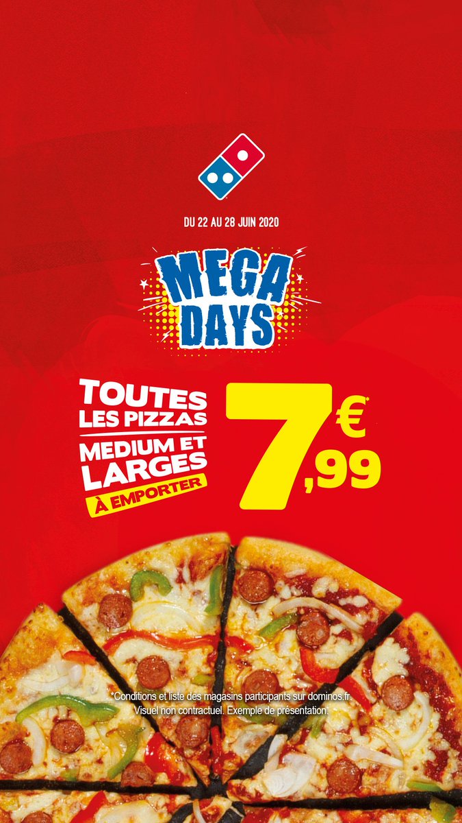 DominosPoitiers's tweet photo. #Dominos #MegaDays #Poitiers #Pizza https://t.co/ApvRl60CKq