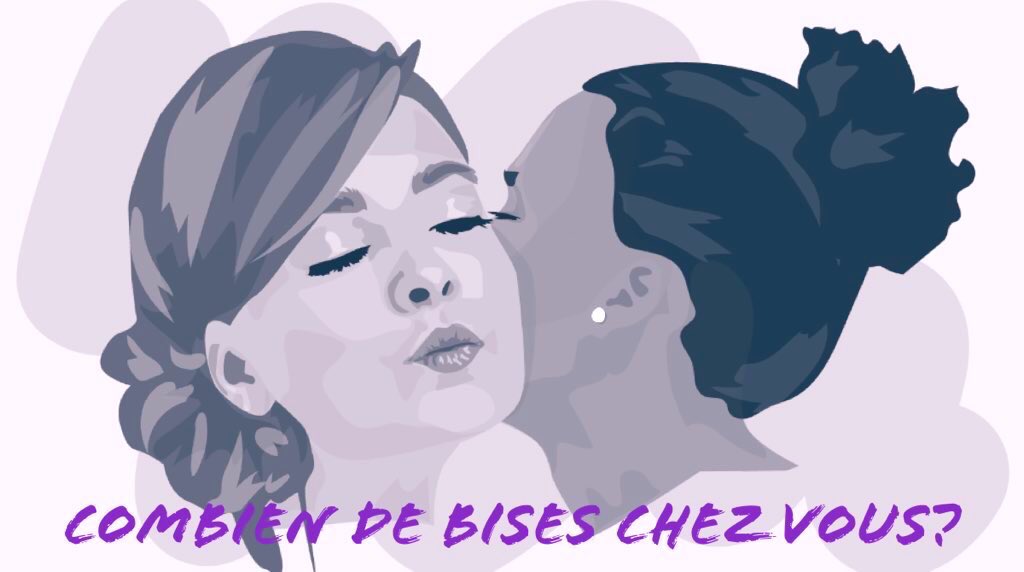 A Real French Bonjour 🇫🇷 💋 In France, knowing how many ´bises’ to do is essential! It can be awkward when you give one too many or one not enough! Check out this site that will help you with how many ´bises à faire’ in each region. combiendebises.com