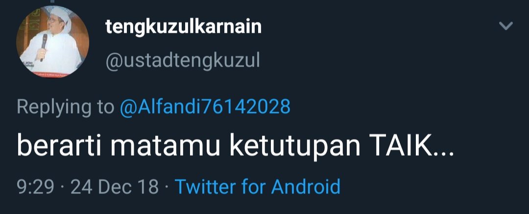 SoakDengkul's tweet photo. @salaamitusalam @ustadtengkuzul Ini COCOT TAIK LULUSAN S3... https://t.co/NLGVVnzBxu