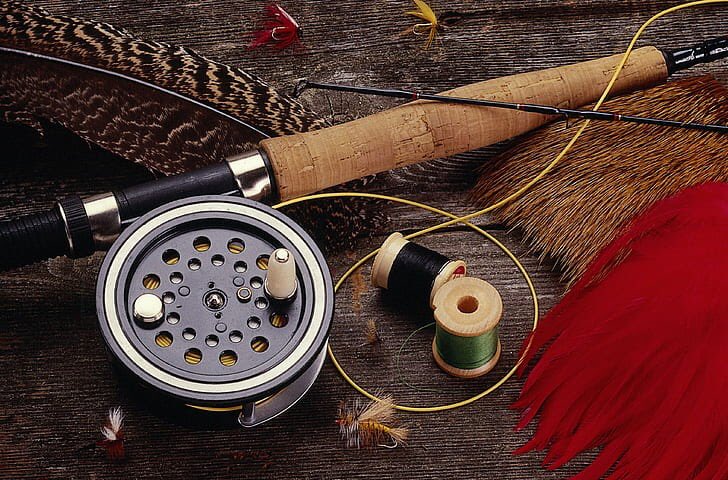 canariasfoto's tweet photo. #pesca a #mosca con #coladerata  es una de ls modalidades de pesca más antigua y nuestros #gallos de #leon  proporcionan las mejores plumas para la fabricación de moscas. Desde tiempos inmemoriales, todo una #industria , una #tradición y un #arte. https://t.co/32Q30zVpAz