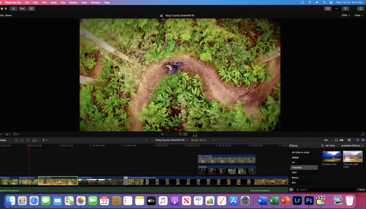 thomasgcarter's tweet photo. Sooooo..... this is *essentially* the 2018 iPad Pro Chip running FCPX and a Pro Display XDR. 😳

Very excited about what actual Apple Silicone Pro Macs will be capable of when they ship!! https://t.co/7F0lwawaaZ