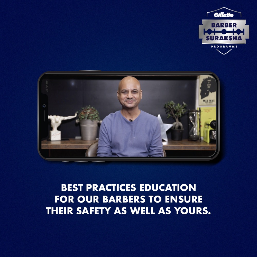 The lockdown has affected our barber friends deeply! To help them restart, #Gillette is aiding them with 1 Lakh COVID Insurance Cover, Suraksha Kit and Educational Videos. Let’s #GroomTheirFuture together. #GilletteBarberSuraksha