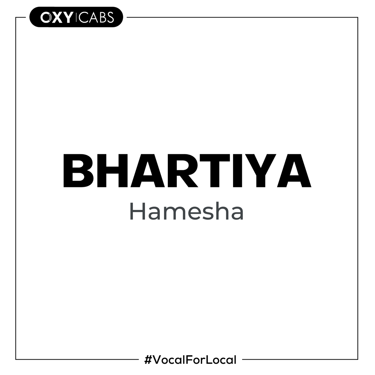 OxyCabs's tweet photo. Make a conscious decision to use &amp; support more Indian brands. We are aware in a globalised world it may not be practical to avoid all foreign products, but let's use Fully Indian company services as much as possible. By consuming Indian brands we help our own economy.  #OxyCabs https://t.co/Ol31I8Wbnd