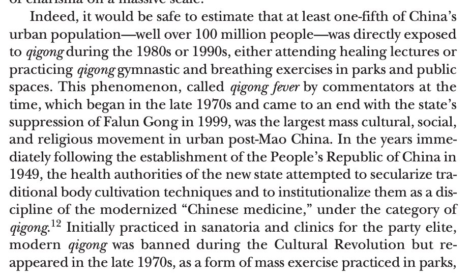 If there was a religious revival in China, it was qigong and its "charismatic religious movements," led by people like Zhang Xiangyu 张香玉, who claimed healing powers, and managed to hold rallies in Beijing after June of 1989, because she had the support of key Party members.