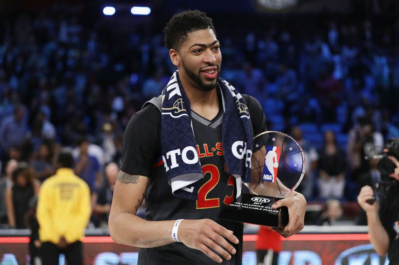 2017 All Star MVP - Anthony Davis2017 All Star Game Stats: 52pts, 10rbd, 2stl. 66.7 FG%, 00 3P%.Davis is slowly building towards finishing his career as a top-50 player of all time, but on this night he set the All-Star game scoring record!