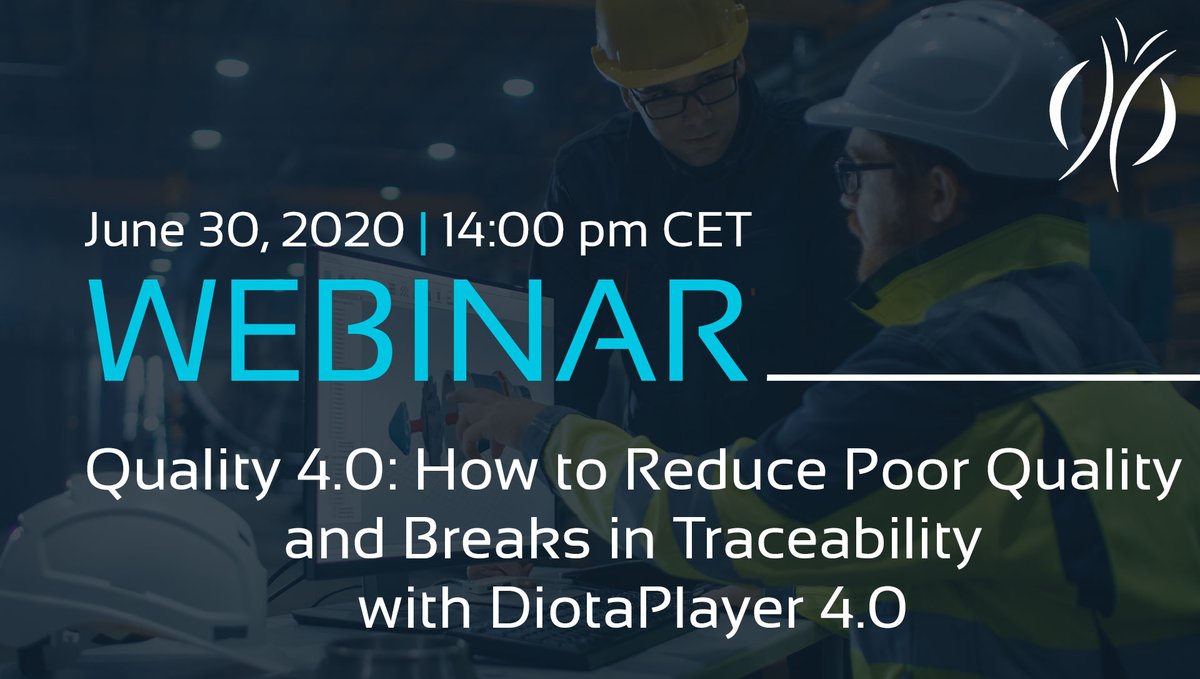 Join our Live Webinar on June 30 to learn how #DiotaPlayer 4.0, our process optimization App allowing to assist procedures &amp; capture field data through #digitalization, can help quality teams increase performance for #manufacturing &amp; #maintenance processes resources.diota.com/webinar-diotap…