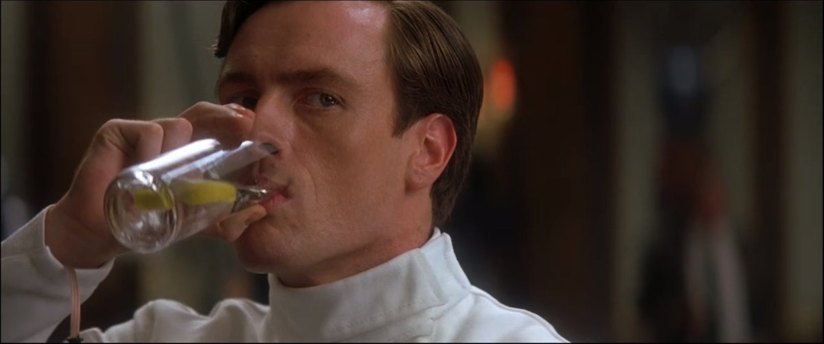Let's kick off with the Shining Lights.Very topically, Adele went for Toby Stephens making a real hash out of drinking a glass of water (he sort of holds it there and lets the liquid wash against his teeth for a few seconds):