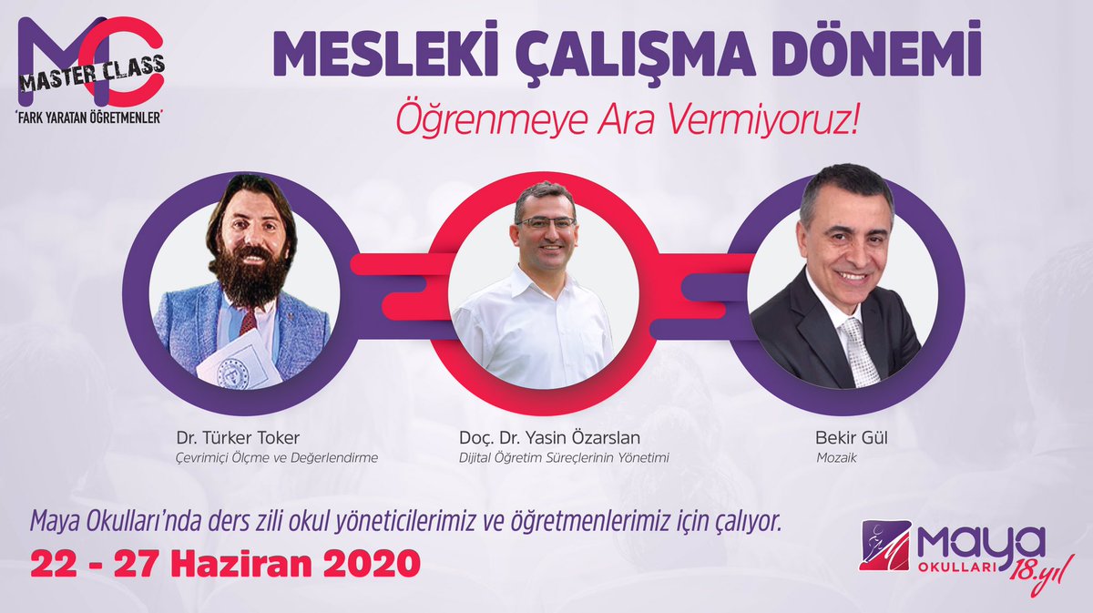 Öğretmenlerimiz ve yönetici kadromuz için alanında uzman isimlerle düzenlediğimiz eğitimlerimizle Maya Okulları’nda öğrenmeye ve gelişime ara vermiyoruz. #MayaOkulları
