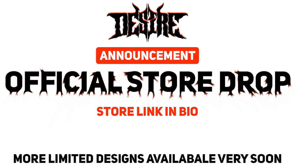 Desire_AUS's tweet photo. [#Announcement]

Official Desire Store Drop!

Link in bio 😈  - More Limited edition drops coming soon!  #DesireUs https://t.co/kFBf2aYoMc