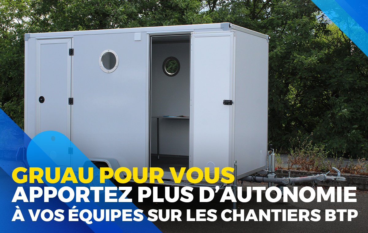 GroupeGruau's tweet photo. Apportez plus d’autonomie à vos équipes sur les chantiers BTP avec Timkito, la nouvelle remorque de chantier 750kg pour les pros.
Confortable, fonctionnelle, robuste et maniable, c'est la nouvelle base-vie mobile idéale pour une équipe de 4!
Contactez-nous https://t.co/446bdM3dB3 https://t.co/65BdJjDbdW
