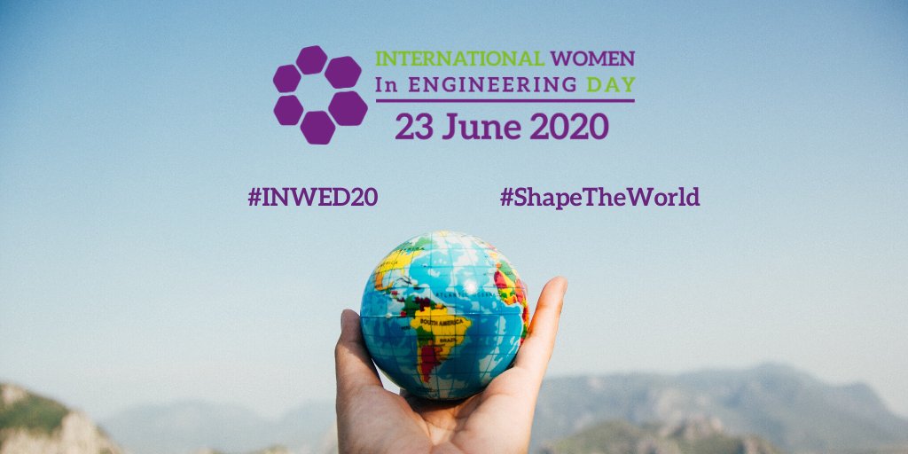 Tomorrows_Eng's tweet photo. We're proud to support International Women in Engineering Day. We work with schools and employers to inspire the next generation of engineers, encouraging girls to consider a career in engineering and helping close the gender gap. #ShapeTheWorld #INWED20 https://t.co/0qpETB9hcI