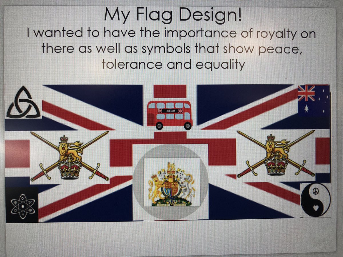 cusgarneschool's tweet photo. Harry has designed his own flag for the UK which he feels represents our culture, history and people. He has also investigated the Cornish flag. #TheLearningProjects https://t.co/u5M2JIhE6F
