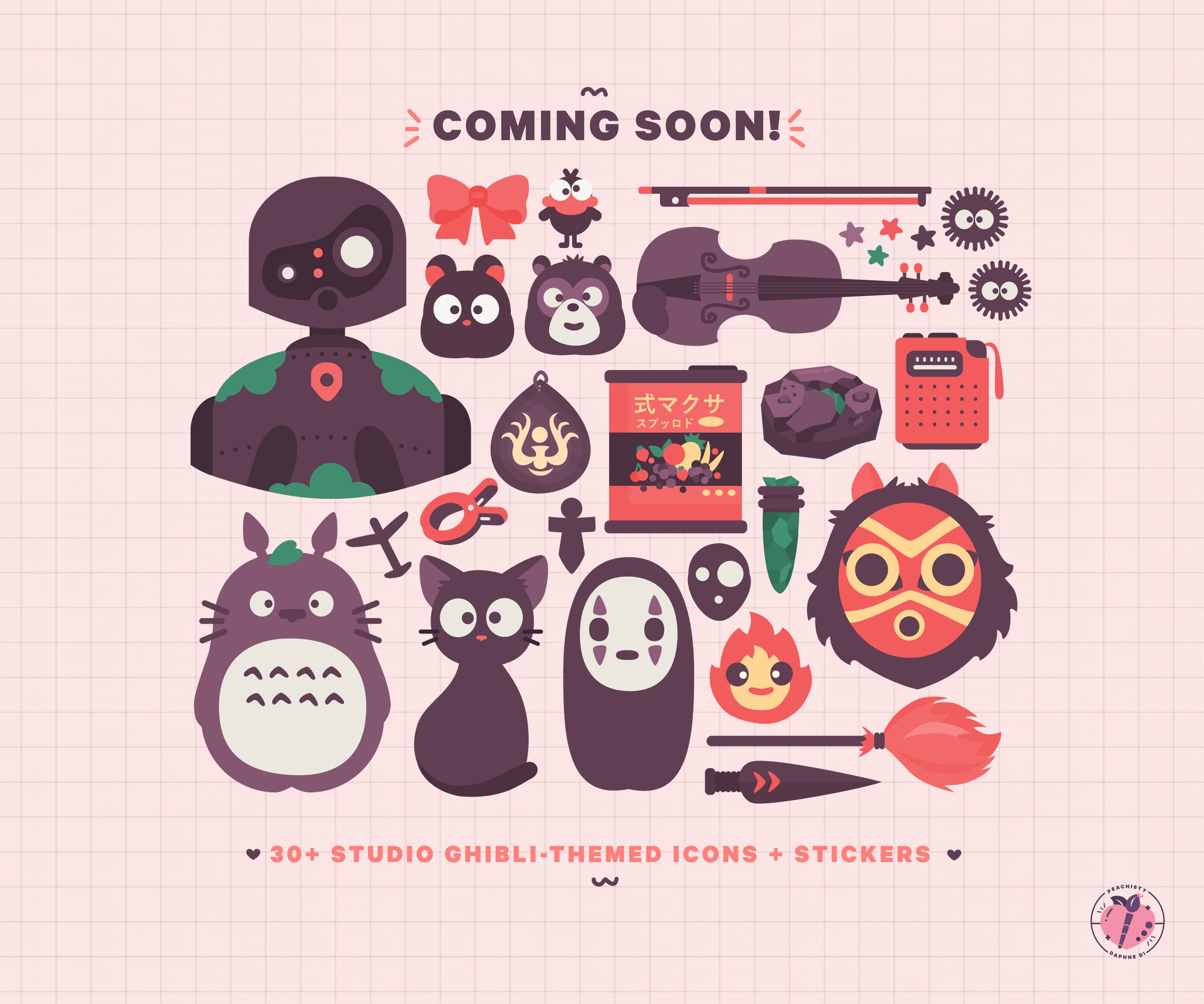 daphne di ♡ on X: “studio ghibli icon pack 💛 will be dropping 