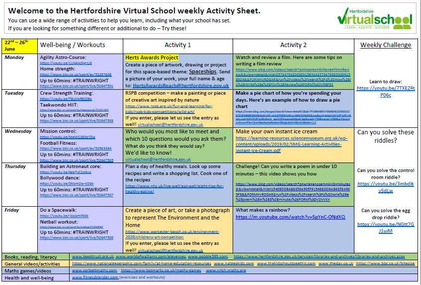 Virtual School Hertfordshire tweet media