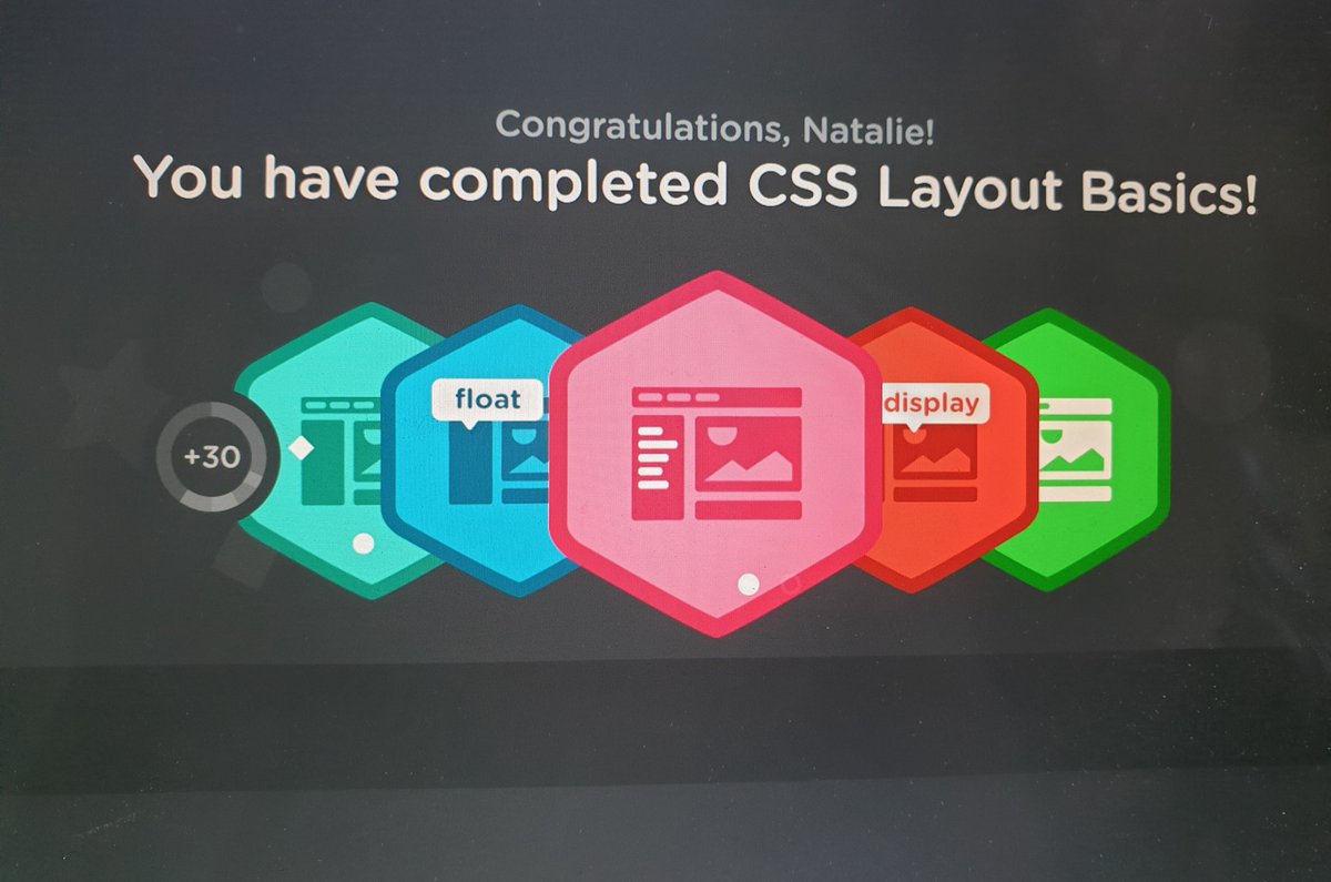 nataliecoder's tweet image. Day 9 of #100DaysOfCode Completed CSS Layout basics and Responsive layouts @treehouse . Now onto Flexbox🙂